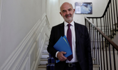 Pierre Moscovici à Paris, le 29 septembre 2025. ( AFP / STEPHANE DE SAKUTIN )