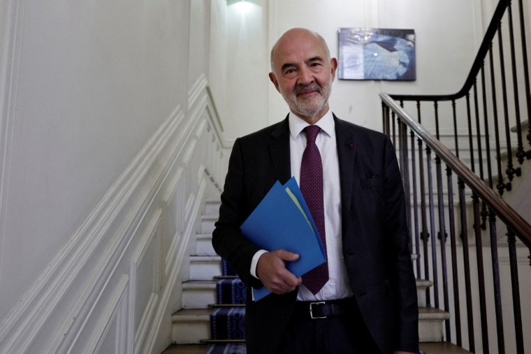 Pierre Moscovici à Paris, le 29 septembre 2025. ( AFP / STEPHANE DE SAKUTIN )
