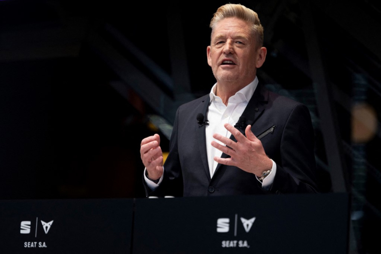 Wayne Griffiths à Barcelone, en Espagne, le 21 mars 2024. ( AFP / JOSEP LAGO )