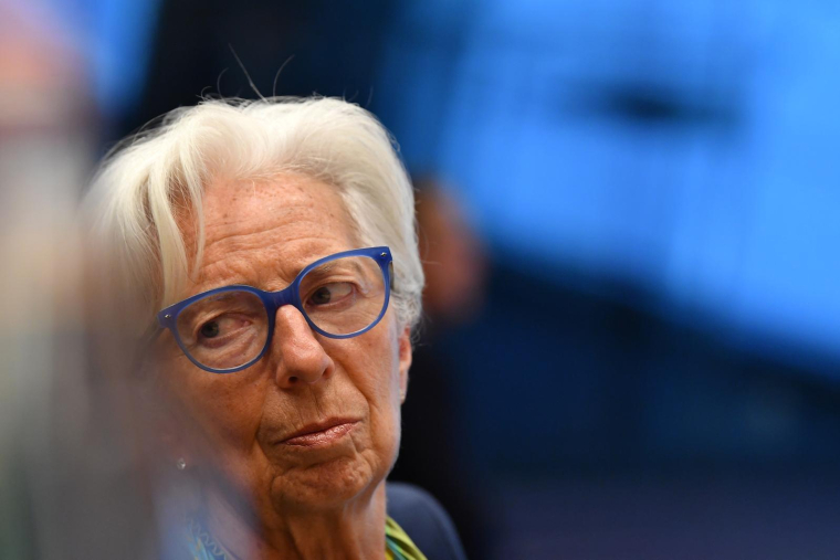 Christine Lagarde, le 16 juin 2022, au Luxembourg ( AFP / JOHN THYS )