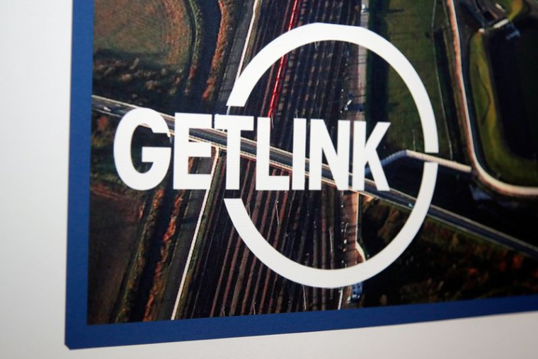 Le logo de l'opérateur du tunnel sous la Manche Getlink, anciennement connu sous le nom d'Eurotunnel