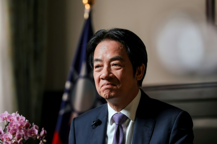 Le président taïwanais Lai Ching-te lors d'un entretien avec l'AFP à la présidence, le 10 février 2026 à Taipei ( AFP / Yu Chen CHENG )