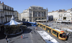 À partir du 21 décembre, les transports publics de la métropole de Montpellier (31 communes) seront gratuits.  ( AFP / PASCAL GUYOT )