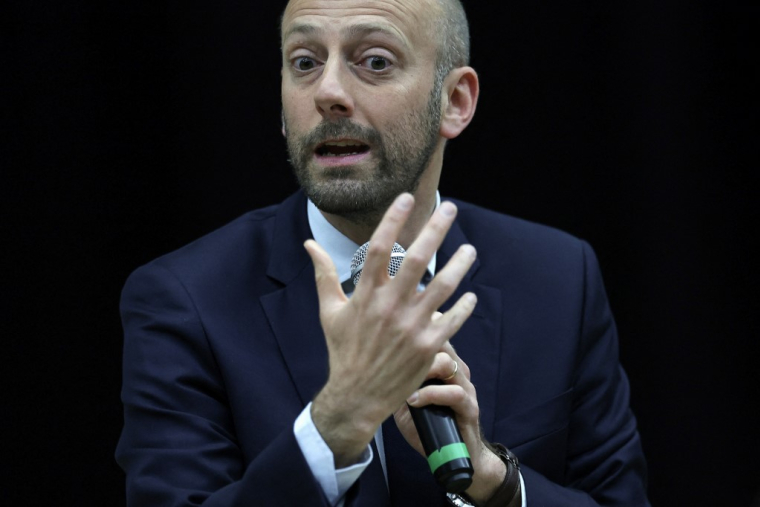 Stanislas Guerini, à Olemps, le 25 avril 2024 ( AFP / VALENTINE CHAPUIS )