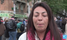 Interview de Netanyahu à LCI : manifestation près de la tour TF1