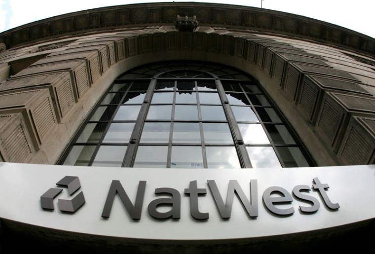 Logo NatWest dans le centre de Londres