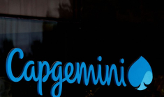 PHOTO DE FICHIER : Le logo de Capgemini dans les locaux de la société à Issy-les-Moulineaux, près de Paris