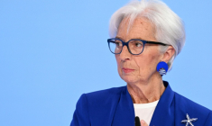 Christine Lagarde, présidente de la Banque centrale européenne (BCE), au siège de l'institution à Francfort-sur-le-Main, le 11 juin 2026.  ( AFP / Kirill KUDRYAVTSEV )