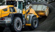 Un véhicule industriel équipé de pneus Michelin. (Crédit:  / Michelin)