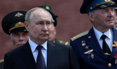 Vladimir Poutine à Moscou, en Russie, le 22 juin 2024. ( POOL / ALEXANDER KAZAKOV )