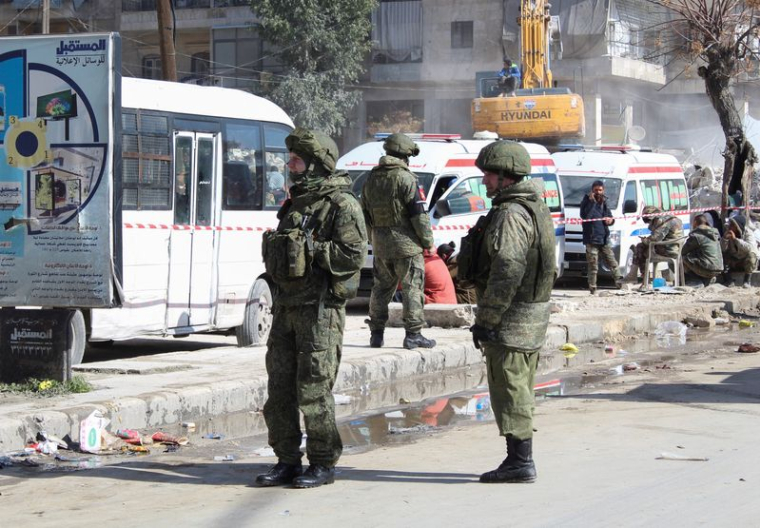Conséquence d'un tremblement de terre à Alep