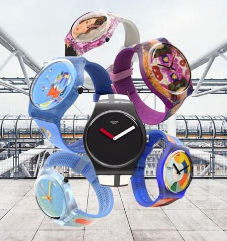 Swatch s’associe avec le Centre Pompidou. crédit photo : Capture d’écran Instagram @nove25_verona