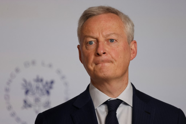 Bruno Le Maire à Paris, le 24 avril 2024. ( AFP / LUDOVIC MARIN )