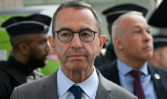 Le ministre de l'Intérieur Bruno Retailleau, le 19 juin 2025, à Paris ( POOL / Martin LELIEVRE )