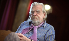 Le comédien franco-britannique Michael Lonsdale décédé en 2020, à Paris le 18 septembre 2012 ( AFP / JOEL SAGET )
