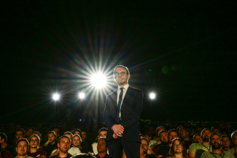 Le président des Républicains (LR) et candidat à l'élection présidentielle de 2027, Bruno Retailleau, lors du 59e congrès des Jeunes Agriculteurs, à Bourg-en-Bresse, le 4 juin 2026 dans l'Ain ( AFP / OLIVIER CHASSIGNOLE )