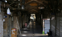 Magasins fermés dans le Grand Bazar de Téhéran, le 16 juin 2025 ( AFP / ATTA KENARE )