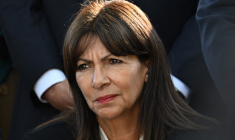 Anne Hidalgo à Paris, le 6 octobre 2023. ( AFP / MIGUEL MEDINA )