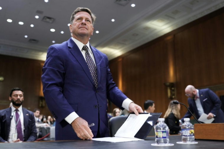 Jay Clayton lors de son audition au Sénat, le 15 juillet 2026 à Washington ( AFP / Ken Cedeno )