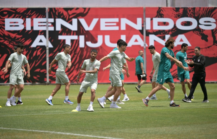 L'équipe d'Iran à l'entraînement le 11 juin 2026 à Tijuana (Mexique), avant son entrée en lice dans le Mondial. ( AFP / Guillermo Arias )