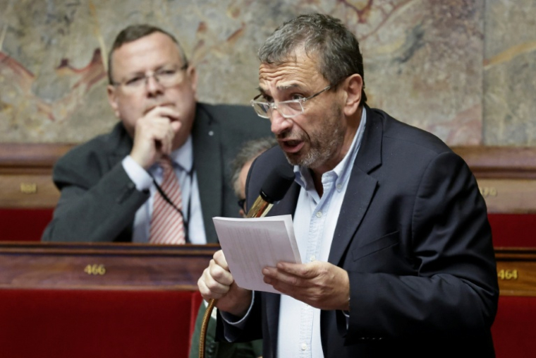 Le député Paul-André Colombani (Liot, Corse-du-Sud) prend la parole à l'Assemblée nationale, à Paris, le 8 novembre 2025 ( AFP / STEPHANE DE SAKUTIN )