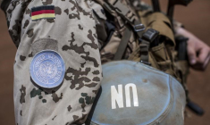 Un soldat allemand du contingent onusien MINUSMA à Gao