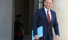 Marc Ferracci, le 9 avril 2025, à Paris ( AFP / ALAIN JOCARD )