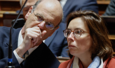 Éric Lombard et Amélie de Montchalin à Paris, le 23 janvier 2025. ( AFP / LUDOVIC MARIN )