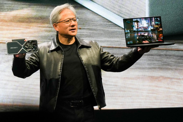 Jensen Huang, PDG de Nvidia, le 29 mai 2023, à Taipei ( NVIDIA / Handout )