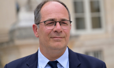 Le député Emmanuel Maurel, le 8 juillet 2024 à Paris ( AFP / Bertrand GUAY )