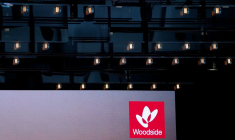 Le logo de l'entreprise pétrolière australienne Woodside