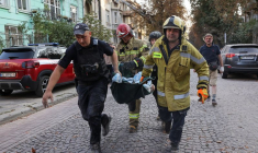 Conséquences d'une attaque de drone et de missiles russes à Lviv