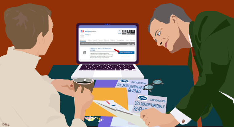 Le site impots.gouv.fr ouvert de mi-août à mi-décembre 2022 vous permet de rectifier une erreur faite sur votre déclaration. (© Monica Ly)
