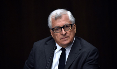 Patrizio Bertelli à Milan, le 2 mai 2015. ( AFP / GIUSEPPE CACACE )