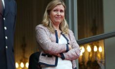 Yaël Braun-Pivet à Paris, le 7 septembre 2024. ( AFP / THOMAS SAMSON )