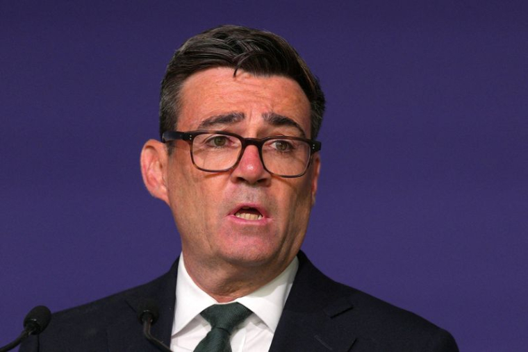 PHOTO D'ARCHIVE : Le Premier ministre britannique Andy Burnham