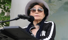 Yoko Ono, veuve du chanteur des Beatles John Lennon, le 18 octobre 2016 à Chicago (Etats-Unis) ( AFP / Nova SAFO )