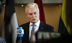 Le président lithuanien Gitanas Nauseda à Rovaniemi, en Finlande, le 14 septembre 2026 ( Lehtikuva / Jouni Porsanger )