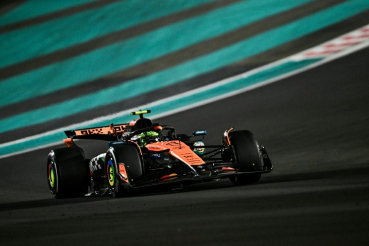 Lando Norris à Abou Dhabi le 7 décembre 2025 ( AFP / Giuseppe CACACE )