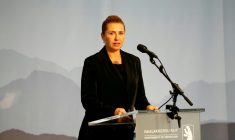 La Première ministre danoise Mette Frederiksen à Nuuk, au Groenland ,le 24 septembre 2025 ( Ritzau Scanpix / Mads Claus Rasmussen )
