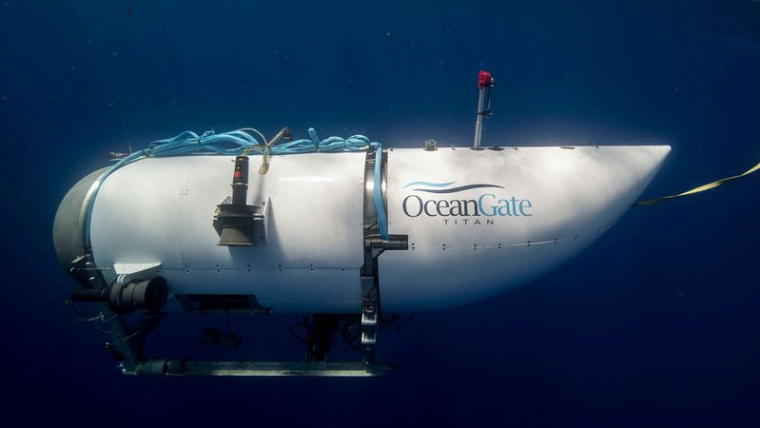 Le submersible Titan, exploité par OceanGate Expeditions pour explorer l'épave du Titanic au large de la côte de Terre-Neuve
