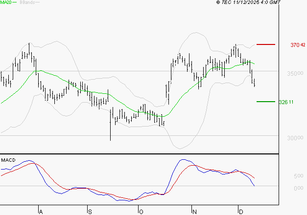 VIRBAC SA : Une consolidation vers les supports est probable