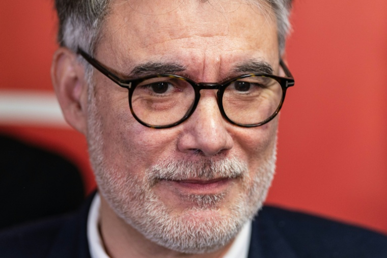 Olivier Faure, premier secrétaire du Parti socialiste (PS), en visite à Lille, le 20 février 2026 dans le Nord ( AFP / Sameer Al-DOUMY )