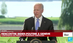 Biden-Poutine : "Nous allons continuer à exprimer nos inquiétudes sur les droits humains", affirme Joe Biden