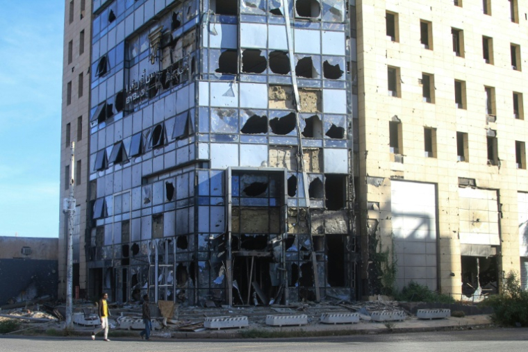 Un immeuble endommagé à Khartoum, au Soudan, le 17 janvier 2026 ( AFP / Ebrahim HAMID )