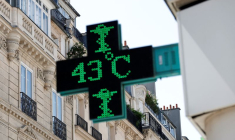La vague de chaleur à Paris, en France