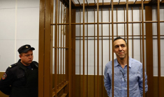 Laurent Vinatier lors d'une comparution devant un tribunal de Moscou