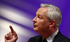 Le ministre démissionnaire de l'Economie et des Finances, Bruno Le Maire