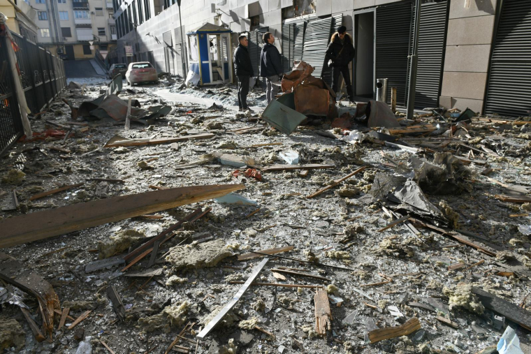 A Donetsk, le 1er janvier 2024.  ( AFP / STRINGER )