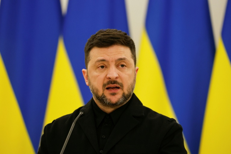 Le président ukrainien Volodymyr Zelensky, à Vilnius, le 25 janvier 2026 ( AFP / Petras Malukas )